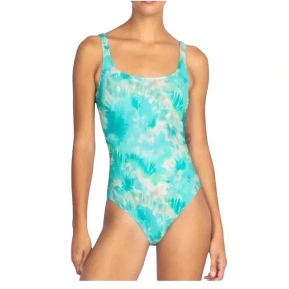 Johnny Was Other - Johnny Was Calme Designer Swimsuit One Piece Blue/Tan/gray Hues SZ XL NWT